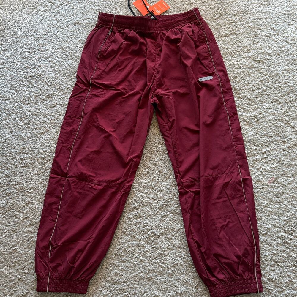Men's YoungLA 2091 RetroCuffedJoggers XL NWT Burgundy